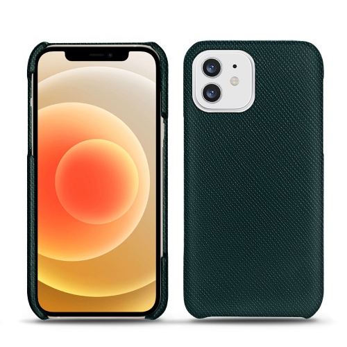 Apple iPhone 12 mini用のレザーケースVert séduisant ( Pantone #1d3c34 ) 