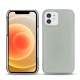 가죽 커버 Apple iPhone 12 - Gris ( Nappa - Pantone W428C ) 