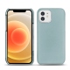 Apple iPhone 12 leather cover - Bleu ciel ( Nappa - Pantone 277C ) 