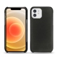Lederschutzhülle Apple iPhone 12 - Noir ( Nappa - Black ) 