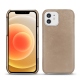 Funda de piel Apple iPhone 12 - Taupe vintage ( Pantone 7530C ) 