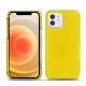 Funda de piel Apple iPhone 12 - Jaune fluo