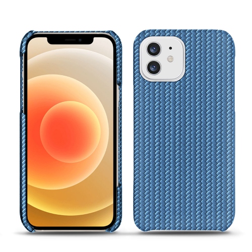 Caixas em pele para iPhone Apple 12Abaca ishia ( Pantone #395775 ) 