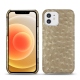 가죽 커버 Apple iPhone 12 - Autruche desert