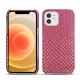 Lederschutzhülle Apple iPhone 12 - Serpent ciclamino