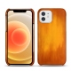 Capa em pele Apple iPhone 12 - Orange Patine