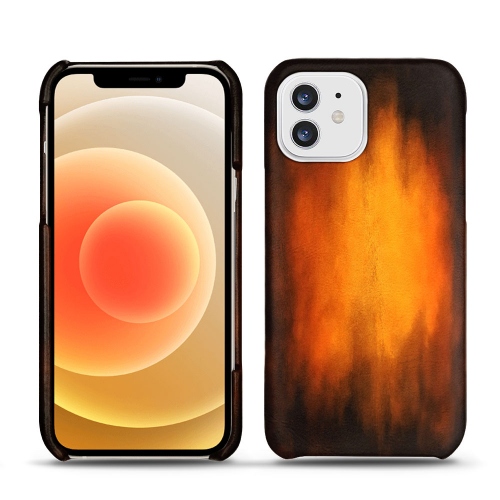 Custodie in pelle per Apple iPhone 12Fauve Patine