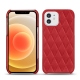 가죽 커버 Apple iPhone 12 - Rouge troupelenc - Couture