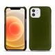 Apple iPhone 12 leather cover - Vert Veggie