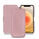 Housse cuir Apple iPhone 12 mini - Rose ( Nappa - Pantone 2365C ) 