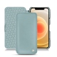 Apple iPhone 12 mini leather case - Bleu ciel ( Nappa - Pantone 277C ) 