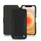 Apple iPhone 12 mini leather case - Noir ( Nappa - Black ) 