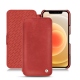 Apple iPhone 12 mini leather case - Cerise vintage ( Pantone 185C ) 