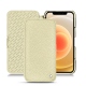 Apple iPhone 12 mini leather case - Ivoire ( Sleek P C12 - White ) 