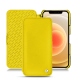가죽 커버 Apple iPhone 12 mini - Jaune fluo