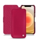 가죽 커버 Apple iPhone 12 mini - Rose fluo