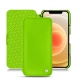 Funda de piel Apple iPhone 12 mini - Vert fluo