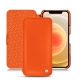 가죽 커버 Apple iPhone 12 mini - Orange fluo