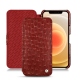 가죽 커버 Apple iPhone 12 mini - Autruche ciliegia