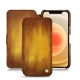 Housse cuir Apple iPhone 12 mini - Doré Patine