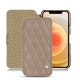 Apple iPhone 12 mini leather case - Taupe vintage - Couture