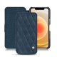 Apple iPhone 12 mini leather case - Jean vintage - Couture
