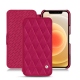 Funda de piel Apple iPhone 12 mini - Rose fluo - Couture
