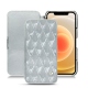 Funda de piel Apple iPhone 12 mini - Platinium - Couture