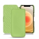 Funda de piel Apple iPhone 12 mini - Vert olive PU