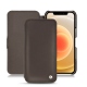Funda de piel Apple iPhone 12 mini - Gris Veggie