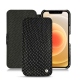 Housse cuir Apple iPhone 12 - Serpent nero