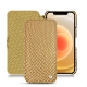 Lederschutzhülle Apple iPhone 12 - Serpent sabbia