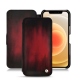 Housse cuir Apple iPhone 12 - Rouge Patine