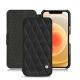 Lederschutzhülle Apple iPhone 12 - Noir - Couture ( Nappa - Black ) 