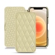 Apple iPhone 12 leather case - Beige - Couture ( Nappa - Pantone 7502C ) 