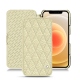 Custodia in pelle Apple iPhone 12 - Ivoire - Couture ( Sleek P C12 - White ) 