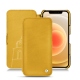 レザーケース Apple iPhone 12 - Jaune soulèu