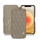 Housse cuir Apple iPhone 12 - Darboun sabla - Couture