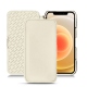 Housse cuir Apple iPhone 12 - Blanc PU