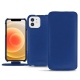 Housse cuir Apple iPhone 12 mini - Bleu océan PU