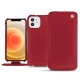 가죽 커버 Apple iPhone 12 mini - Rouge passion