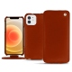 Housse cuir Apple iPhone 12 mini - Orange Veggie