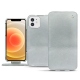Apple iPhone 12 leather case - Platinium ( Pantone 877C ) 