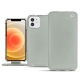 Lederschutzhülle Apple iPhone 12 - Gris ( Nappa - Pantone W428C ) 