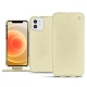 レザーケース Apple iPhone 12 - Ivoire ( Sleek P C12 - White ) 