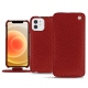 Funda de piel Apple iPhone 12 - Tomate ( Pantone 187C ) 