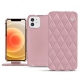 Funda de piel Apple iPhone 12 - Rose - Couture ( Nappa - Pantone 2365C ) 