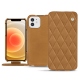 Funda de piel Apple iPhone 12 - Castan esparciate - Couture