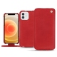 Lederschutzhülle Apple iPhone 12 - Rouge troupelenc