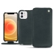 Capa em pele Apple iPhone 12 - Blu marino